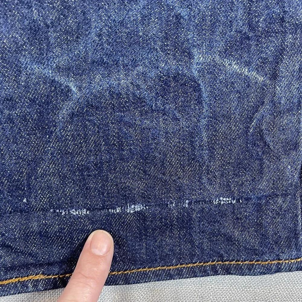 Levis Jeans Mens 40x34 Blue 501 XX‎ Straight Fit Button Fly Dark Wash Denim